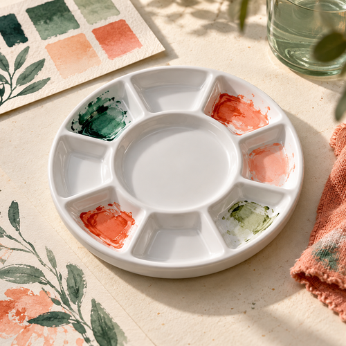 Artist Mixing Palette — generated design illustration